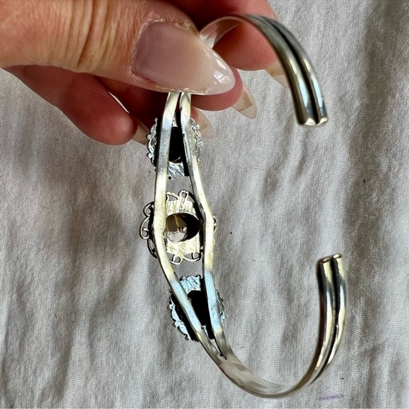 925 Silver Tiger’s Eye🐯👁️Adjustable Cuff Bracelet - Picture 6 of 7